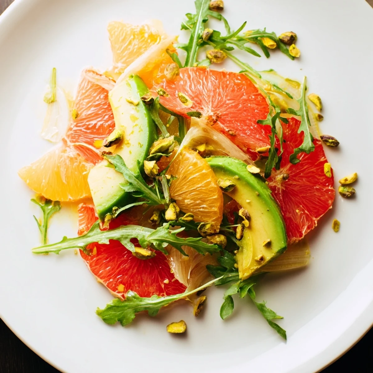 Freshly sliced blood oranges and grapefruit glisten beside creamy avocado and crisp fennel on this Winter Citrus Salad.