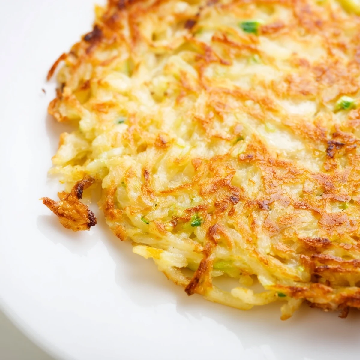 A close-up of fluffy Irish Boxty Potato Pancakes stacked high, showing tender grated potato texture inside the crispy edges, perfect for serving with sour cream or smoked salmon.