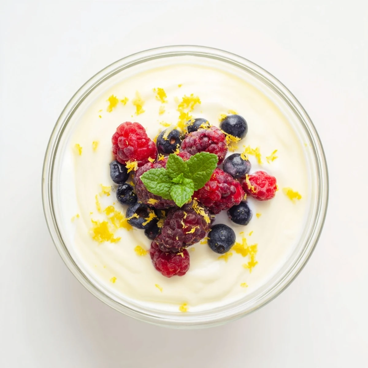 Silky smooth no bake lemon mascarpone mousse served in elegant glasses with lemon garnish