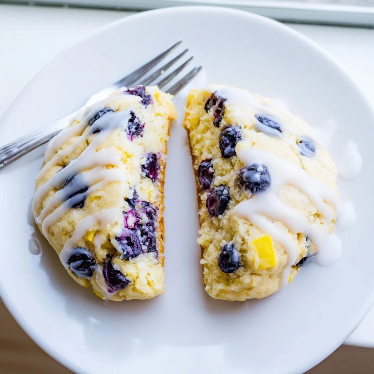 Golden baked lemon blueberry cheesecake cookies with creamy centers and fresh blueberry spots