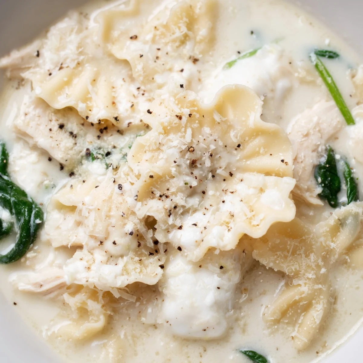 Quick White Lasagna Soup