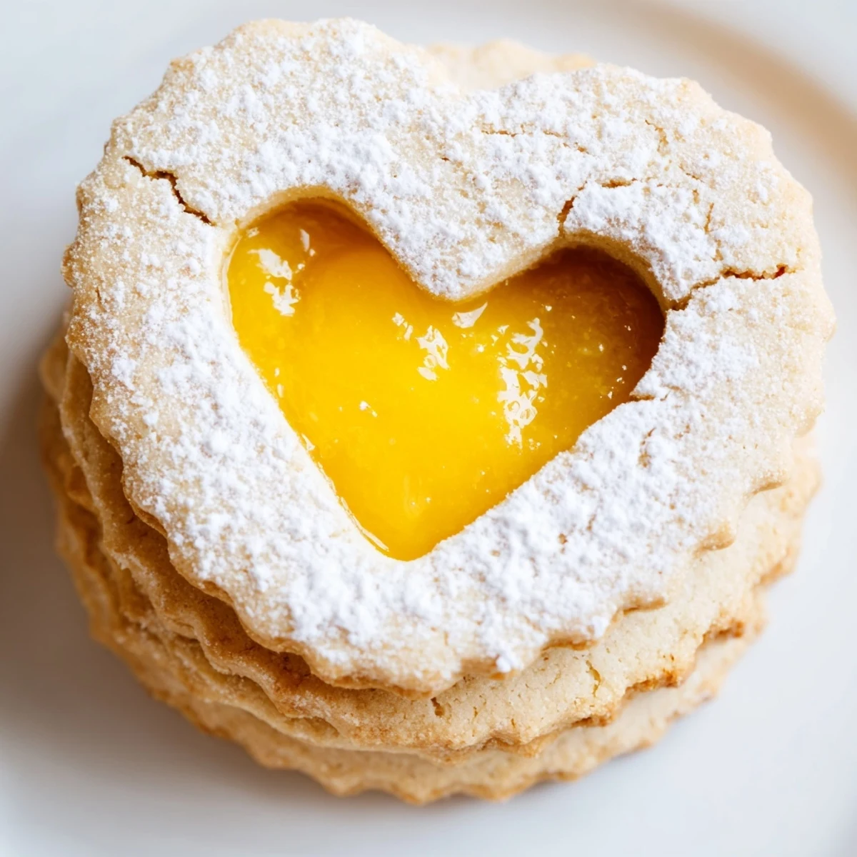 Meyer Lemon Curd Linzer Cookies