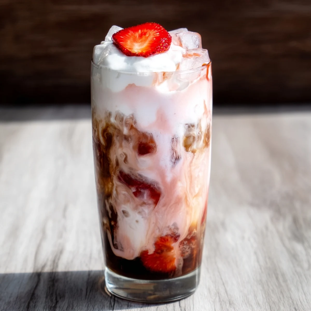 Strawberry Cream Cold Latte