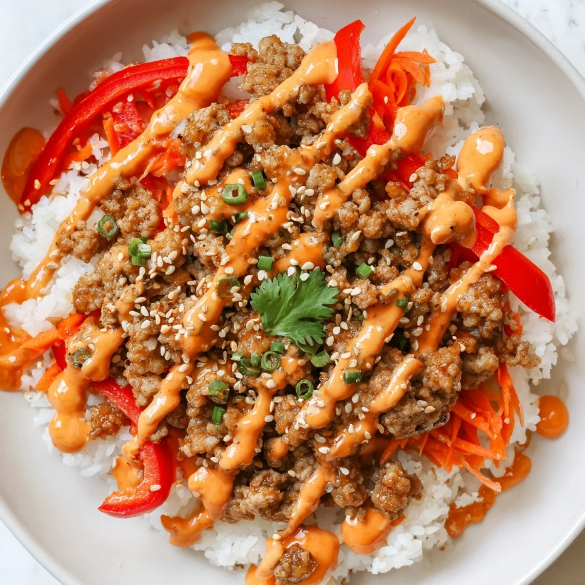 Ground Turkey Bang Bang Bowls