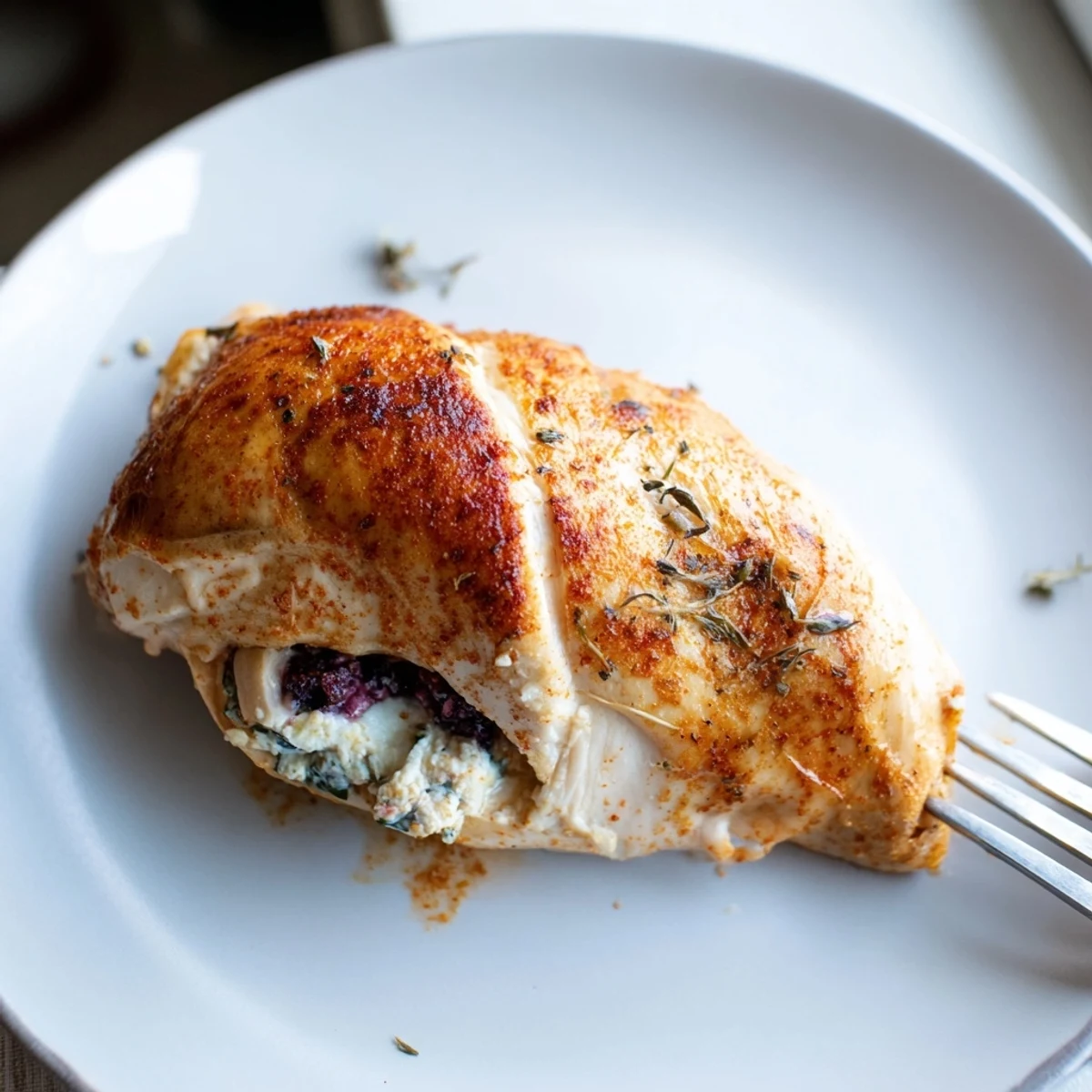 Blackberry Jalapeno Stuffed Chicken