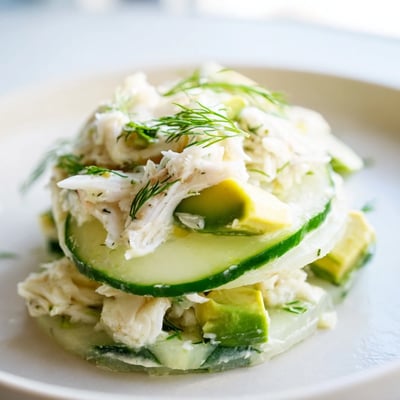 Cucumber Salad With Crab Meat