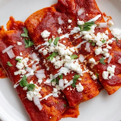Mexican Entomatadas with Tomato Sauce